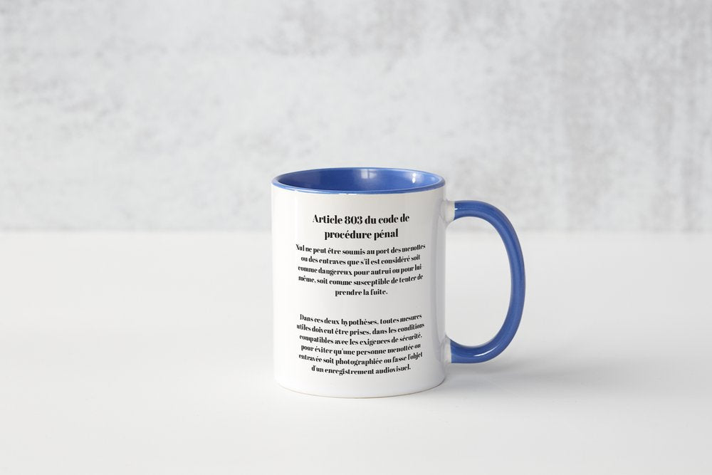 Mug Salut la sécu ! - Article 803 du code de procédure pénal